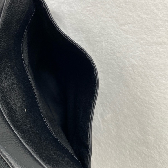 Coach Charles Smooth Pebble Leather Adjustable Crossbody Flight Bag (Black) - Picture 8 of 16